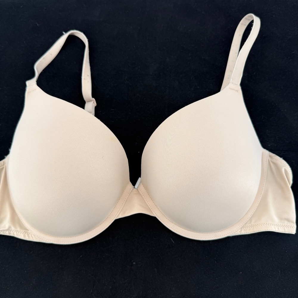 PINK Victoria's Secret Push-Up Bra Women 38C Beige Wear Everywhere Underwire
